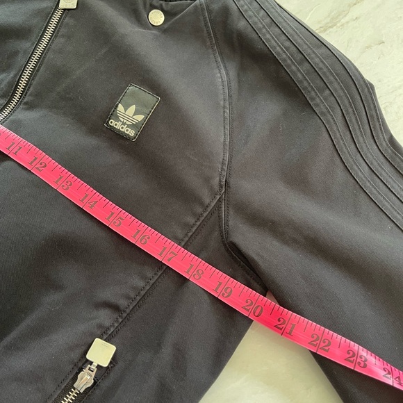 Y2K ADIDAS VESPA Black and Red Cotton Jacket, Men's Size Small - Picture 12 of 15